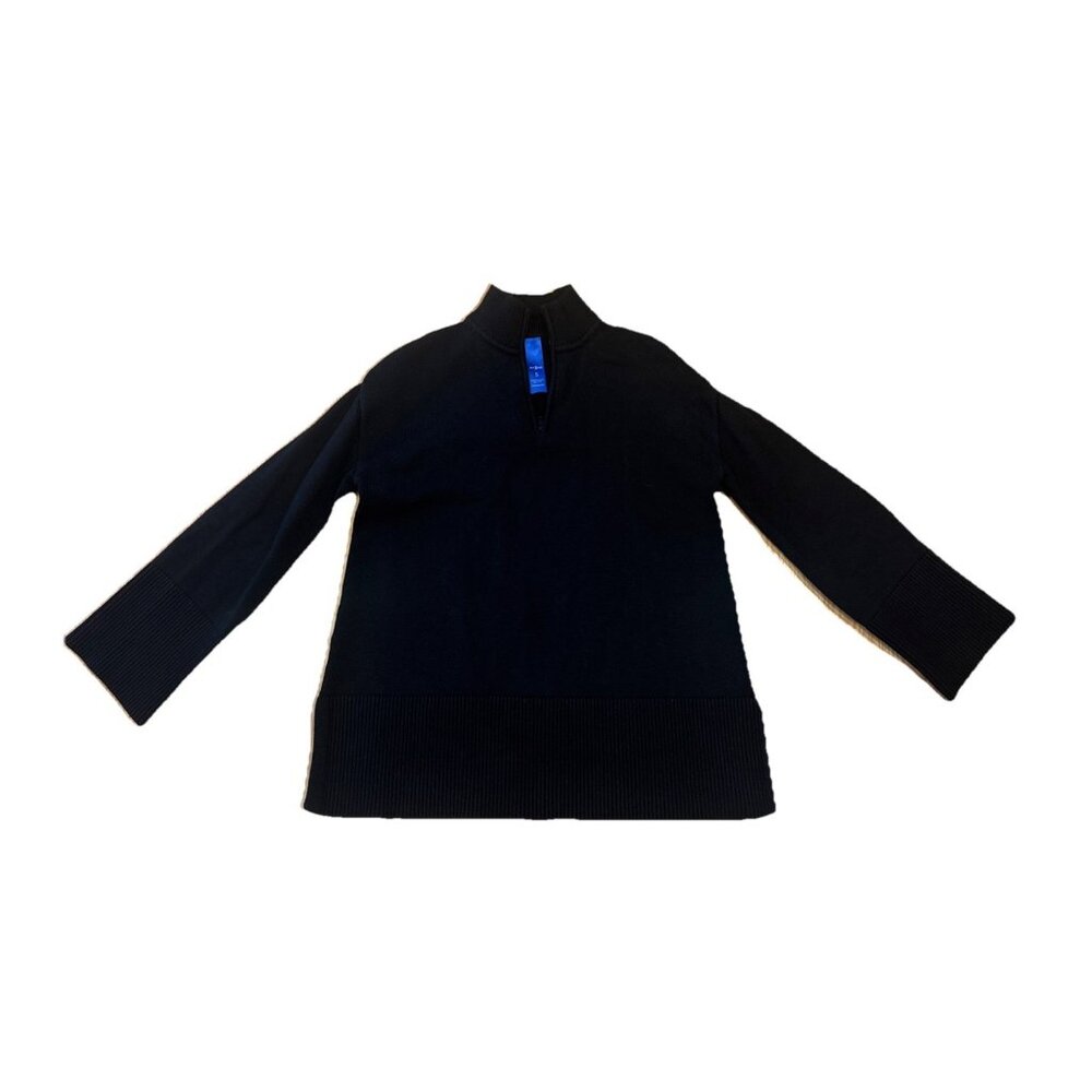 Kit And Ace Merino Wool Quarter Zip Sweater Women’s Small Black Pullover
